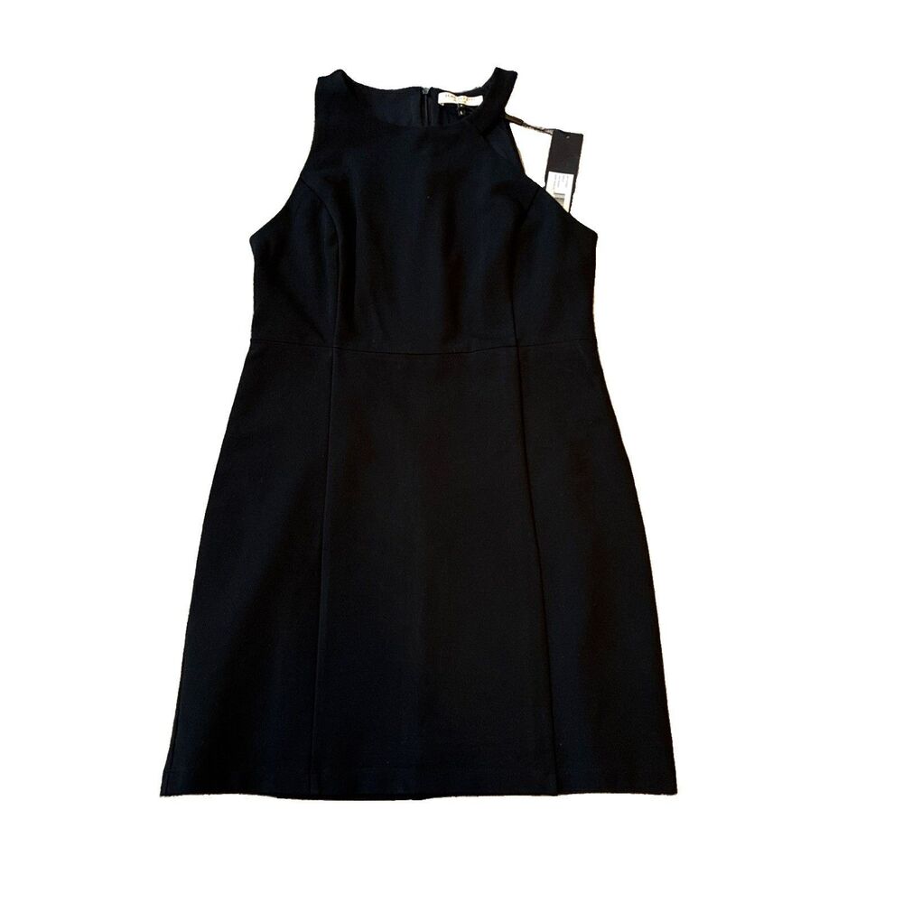 Halston Heritage Women’s Black Sleeveless Paneled Mini Dress Size 8 New